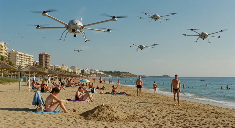 Defensa adquiere 1.000 drones para vigilar a los que tiran la colilla en la arena