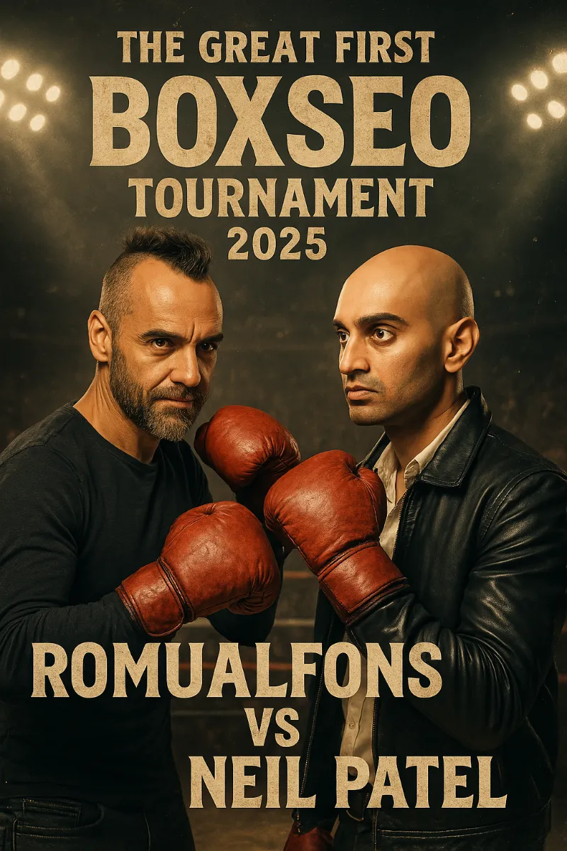 Romuald Fons y Neil Patel se baten en el primer combate de boxSEO de la historia